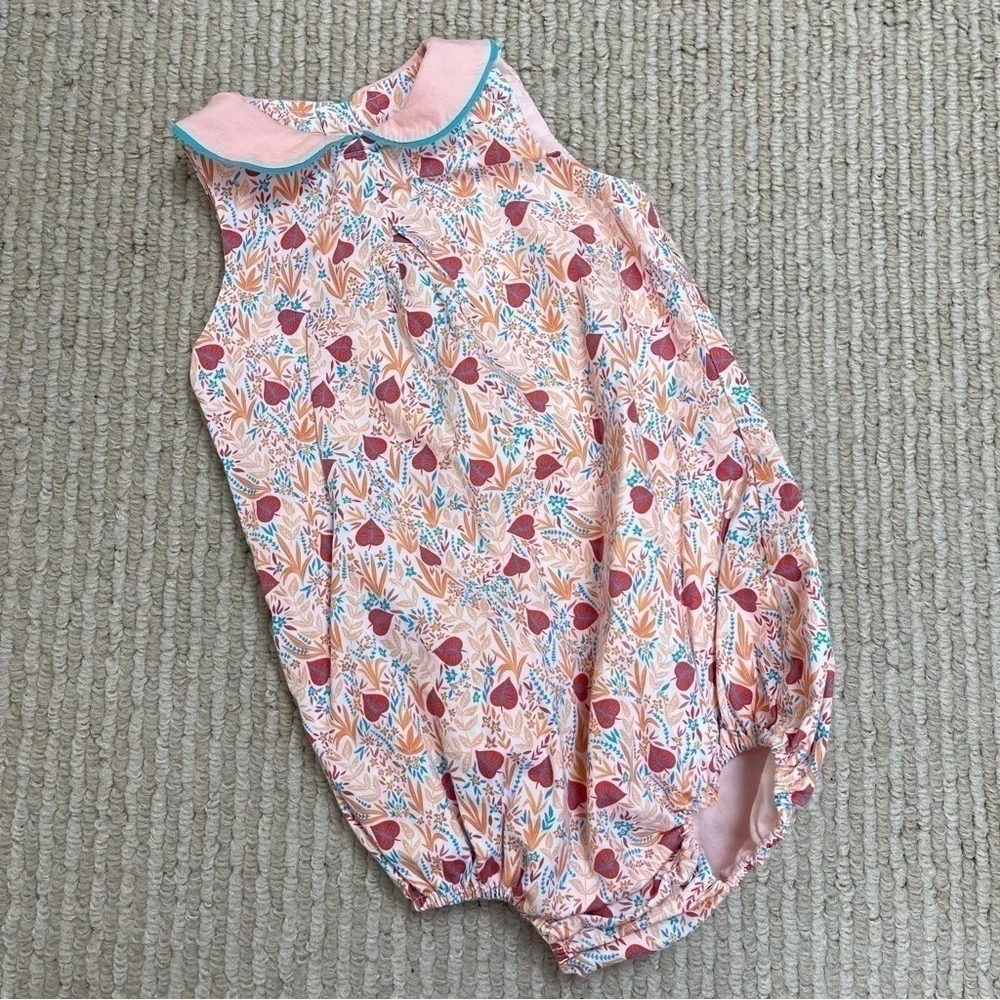 Jim Thompson Sleeveless Floral Print One Piece Size 6-12 Months Baby